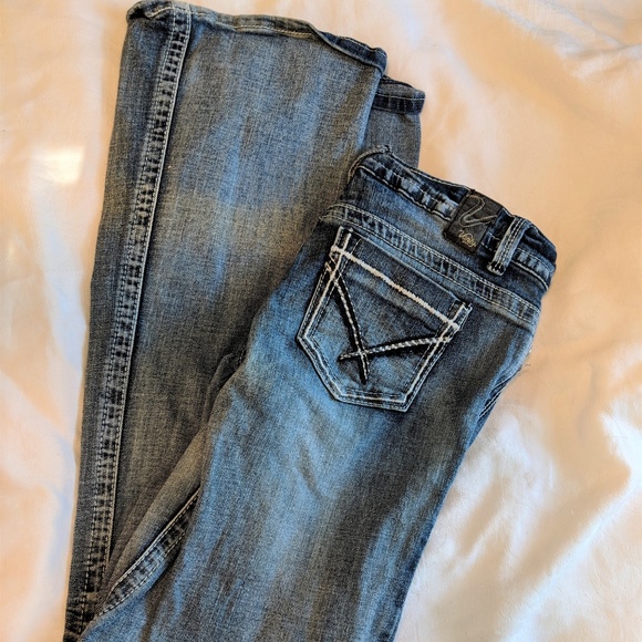 Vanity Denim - Vanity Light Wash 26W/35L Boot Cut Jeans